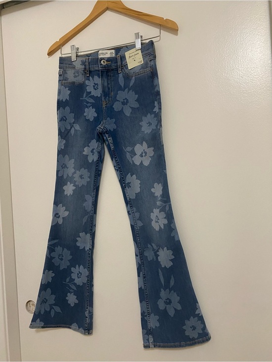 abercrombie kids Other - abercrombie kids Blue Floral Flare Jeans